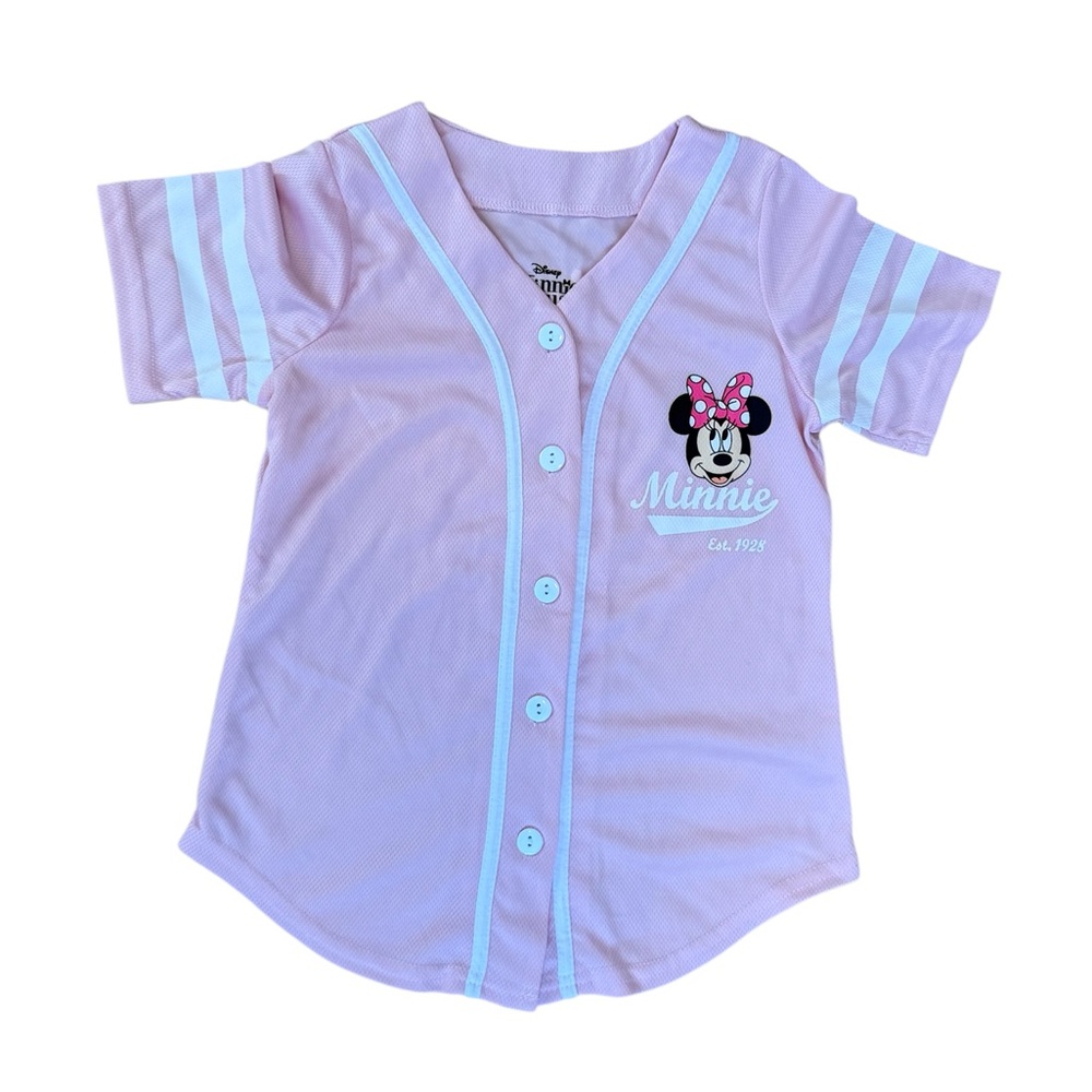 Pink Minnie Mouse jersey. 6/6X